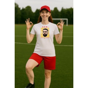 Tricou Dama cu fotbalistul Daniel Dani Carvajal Ramos-Real Madrid din bumbac 100% - Img 8