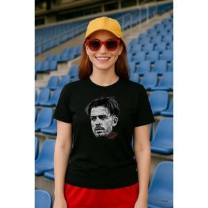 Tricou Dama cu fotbalistul Jack Grealish-Manchester City din bumbac 100% - Img 3