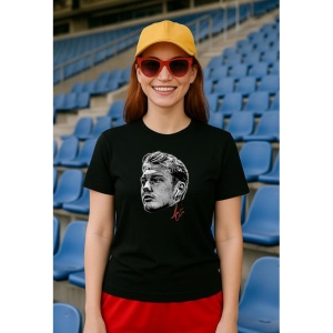 Tricou Dama cu fotbalistul Julian Brandt-Borussia Dortmund din bumbac 100% - Img 2