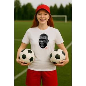 Tricou Dama cu fotbalistul Serhou Guirassy-VfB Stuttgart din bumbac 100% - Img 4