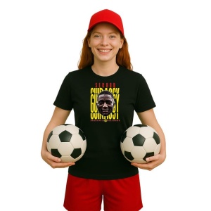 Tricou Dama cu fotbalistul Serhou Yadaly Guirassy-Borussia Dortmund din bumbac 100% - Img 4