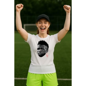 Tricou Dama cu fotbalistul Vinicius Junior Real Madrid din bumbac 100% - Img 10