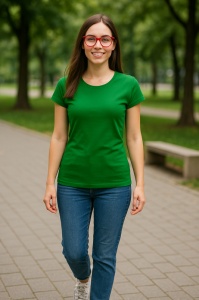 Tricou Dama decoltat, din bumbac 100% - Img 26