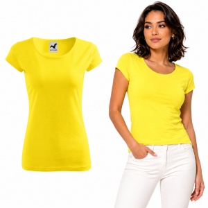 Tricou Damă din Bumbac 100% – Cambrat, Decolteu Rotund, Mâneci Scurte | 25 de Culori - Img 14