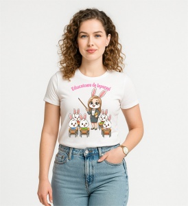 Tricou dama Educatoare de Iepurasi