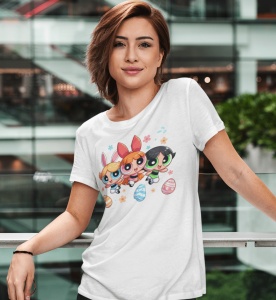 Tricou Dama Haios Personalizat - Easter Powerpuff - Cadou - Img 4