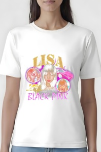 Tricou dama - Lisa din Blackpink - KPOP, stil, muzică, idol, cultură, pop, trendy, grup, fanbase, Korea - Img 2