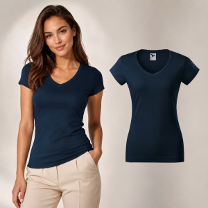 Tricou damă Malfini 162 Fit V-Neck, guler în V, 100% bumbac, 180 g/m², croială cambrată, 13 culori - Img 18