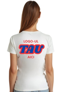 Tricou dama personalizat cu logo-ul companiei - Spate - Img 2