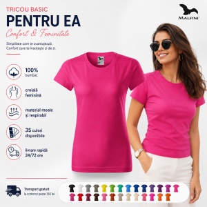 Tricou damă Simplu Basic | 35 de culori - Img 8