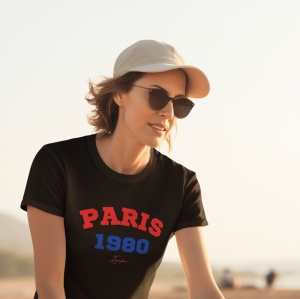 Tricou dama Streetwear - Paris - din bumbac, personalizat - Cadou - Img 2