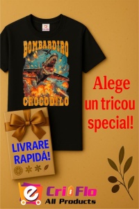 Tricou Dama Tralalero TraLaLa cu Bombadiro Crocodilo Meme Crocodilo Fire Italian Brainrot - Img 8