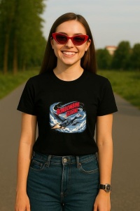 Tricou Dama Tralalero TraLaLa cu Bombombini Gusini Funny Italian Brainrot Meme - Img 5