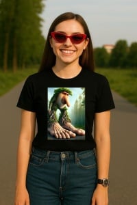 Tricou Dama Tralalero TraLaLa cu Brr Brr Patapim Italian Brainrot Meme - Img 5