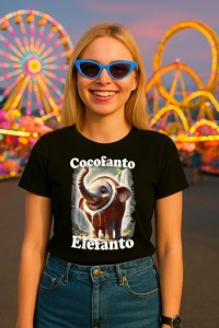 Tricou Dama Tralalero TraLaLa cu Cocofanto Elefanto Funny Italian Brainrot Meme Humor Gen Z