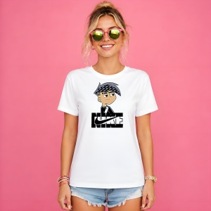 Tricou Danny Phantom Stil Anime Urban Logo Negru Street Design, din bumbac 100% Copii | Dama | Barbat - Img 3