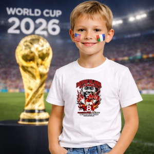 Tricou David Alaba Austria World Cup Fifa 2026, din bumbac 100%, tricou alb, Copii | Dama | Barbat - Img 5