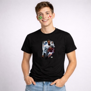 Tricou David Beckham England World Cup Fifa 2026, din bumbac 100%, tricou negru, Copii | Dama | Barbat - Img 2