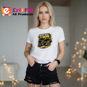 Tricou Dedicated To Win Fotbalist Sut Minge V1, din bumbac 100% , tricou alb pentru Copii | Dama | Barbat - Img 7