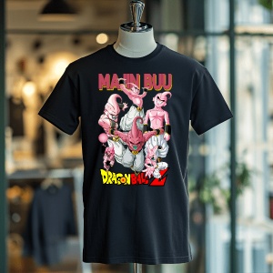 Tricou din bumbac, personalizat haios pentru copii cu Majin Buu Dragon Ball Z - cadou - Img 4