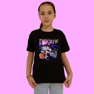 Tricou DJ Screw, muzica RAP, Dama | Barbat | Copii, Culoare Negru - Img 2
