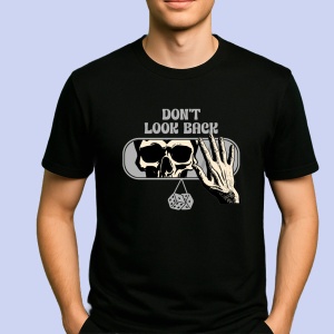 Tricou Don't look back Negru, Copii | Dama | Barbat