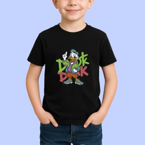 Tricou Donald Duck – Chill în Stil Copii | Dama | Barbat, negru - Img 3