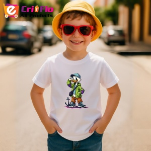 Tricou Donald streetwear cu ancora si hanorac verde Copii | Dama | Barbat Barbat - Img 10