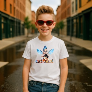Tricou Dragon Fire Power Adas Tricou Alb - Copii | Dama | Barbat - Img 2
