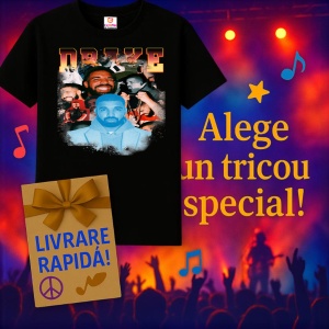 Tricou Drake Party Vibes, muzica POP, Dama | Barbat | Copii, Culoare Negru - Img 15