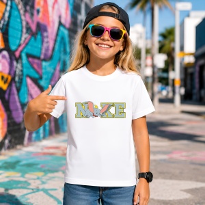Tricou Dumbo Logo Colorat Stil Pastel, din bumbac 100% Copii | Dama | Barbat - Img 4