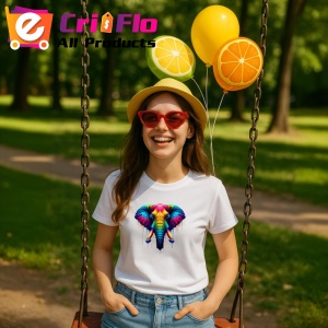 Tricou Elefant artistic culori intense simbol memorie si forta Copii | Dama | Barbat - Img 7