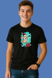 Tricou Elf With Gift, din bumbac 100% Copii | Dama | Barbat - Img 2