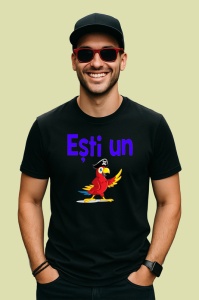 Tricou esti un papagal gluma amuzanta despre comportament, Copii | Dama | Barbat , tricou negru - Img 3