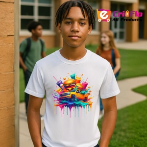 Tricou Fast food exploziv in stil pop art urban Copii | Dama | Barbat - Img 5
