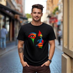 Tricou Fata Femeie Expresiva Negru, Copii | Dama | Barbat - Img 5
