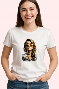 Tricou Femeie Portocalie Ochelari Poligon, Copii | Dama | Barbat