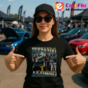 Tricou Fernando Alonso Montaj Curse Formula 1, Copii | Dama | Barbat - Img 7