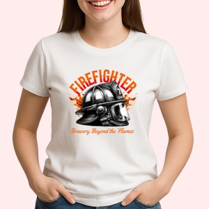 Tricou FireFighter Casca - Firefighter 1 - Copii | Dama | Barbat
