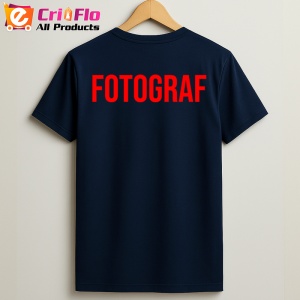 Tricou FOTO, Personalizat | Unisex Dama si Barbat, Albastru Inchis - Img 2