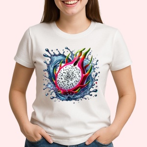 Tricou Fruct dragon si apa, Fructe, Copii | Dama - Img 2