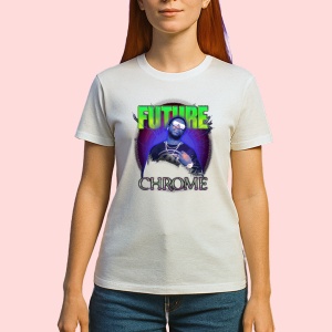 Tricou Future - Chrome Glow, muzica Pop, Dama | Barbat | Copii - Img 2