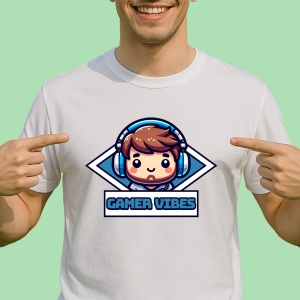 Tricou Gamer vibes - Copii | Dama | Barbat - Img 2