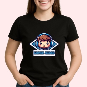 Tricou Gamer vibes Negru, Copii | Dama | Barbat - Img 3