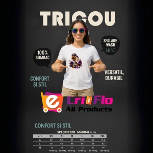 Tricou girl holding sunflower confident style, fata tinand floarea soarelui stil increzator, Copii | Dama | Barbat - Img 12
