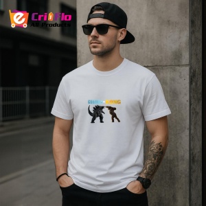 Tricou Godzilla vs Kong batalia epica dintre doua creaturi legendare, Copii | Dama | Barbat - Img 5