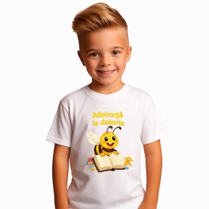 Tricou Gradinita pentru copii Albinuta la datorie