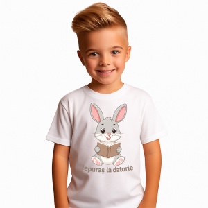 Tricou Gradinita pentru copii Iepuras la datorie