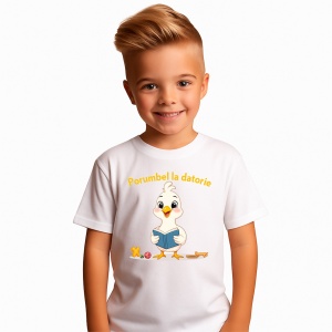 Tricou Gradinita pentru copii Porumbel la datorie