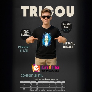 Tricou Guatemala Steag Splash Art, Copii | Dama | Barbat, culoare negru - Img 5